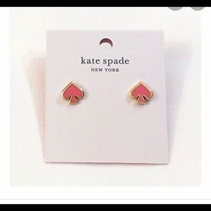 ♠️NWT Kate Spade Coral Spade Earrings w/ Dustbag♠️